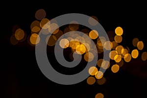 Golden Bokeh Background