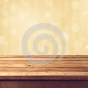 Golden bokeh background