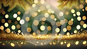 gold Christmas glitter