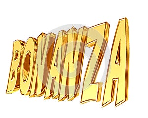 Golden Bonanza text on a white background