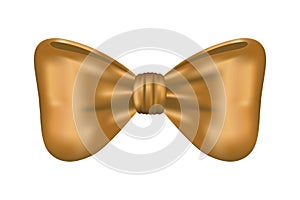 Golden bow ribbon decorative icon