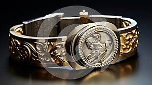 Golden Bracelet With Griffith: A Stunning Piece Of Artistic Jewelry