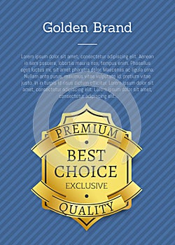 Golden Brand Premium Exclusive Best Choice Label