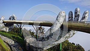 golden bridge in ba na hills