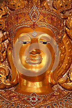 Golden Budda in thai temple