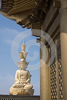 Golden budda on the Mt. Emei
