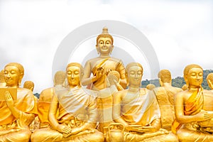 Golden buddha at Buddha Memorial park