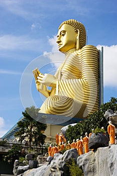 Golden Buddha, Dambulla, Sri Lanka photo