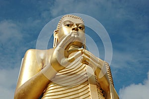 Golden Buddha at Dambulla,Sri Lanka photo