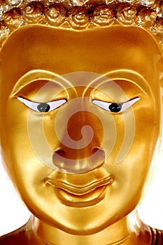 Golden Buddha face