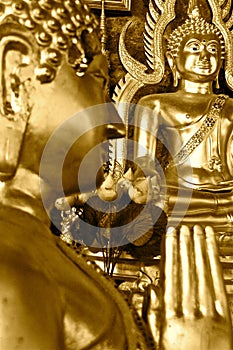 Golden Buddha Figures
