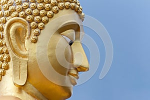 Golden Buddha head