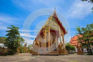 a golden Buddha image interred up to the cheat in Wat Phra Thong