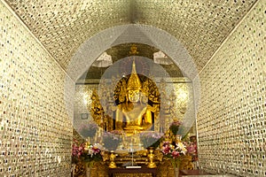 Golden Buddha in Sanda Muni Paya,Myanmar.