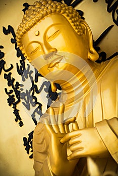 Golden Buddha statue