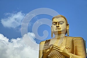 Golden Buddha Statue in Dambulla, Sri Lanka