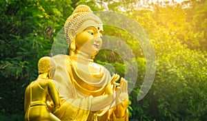 Golden Buddha statue