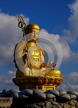 Golden Buddha statue at Haedong Yonggungsa