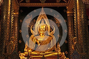 Golden buddha statue image