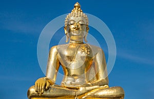 Golden Buddha statue near Chiang Rai