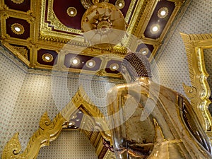 Golden Buddha statue in Phra Maha Mondop | Wat Traimit , Bangkok