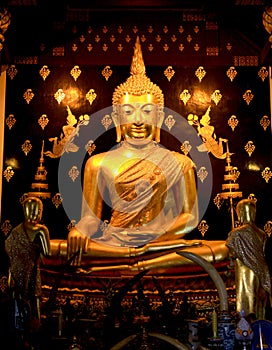 Golden buddha statue,Thailand
