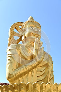 Golden Buddha statue in Thailand Buddha Temple.