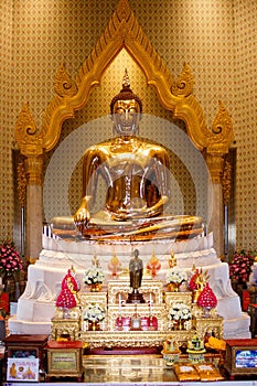 Golden Buddha statue in Thailand Buddha Temple, Bangkok