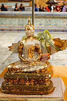 Golden Buddha statue in Thailand Buddha Temple, Bangkok
