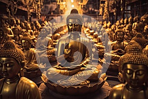 Golden Buddha Statues