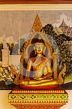 Golden buddha statues at Wat Doi Suthep Chiang Mai Thailand