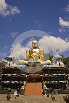 Golden Buddha Temple entrance, Dambulla, Sri Lanka