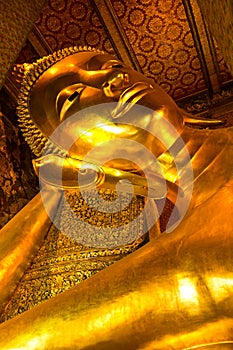 Golden Buddha in Wat Pho of Bangkok