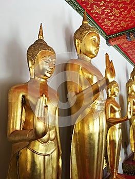 Golden Buddha, Wat Phra Chetuphon Bangkok Thailand