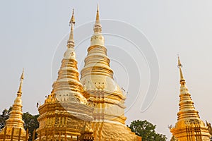 Golden buddhist pagoda