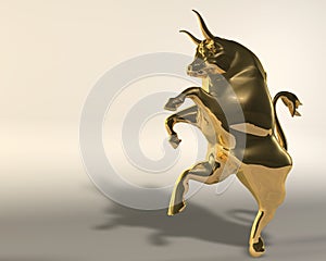 Golden bull photo