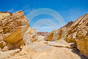 Golden Canyon in Death Valley National Park, California