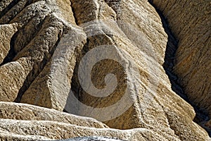 Golden Canyon and Red Cathedral.  Zabriskie  Point Loop Death Valley National Park. Close Up, Texture, Geology