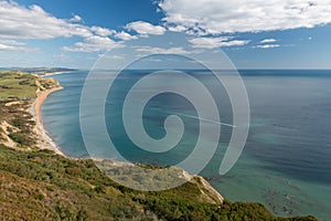 Golden Cap mountain in Dorset