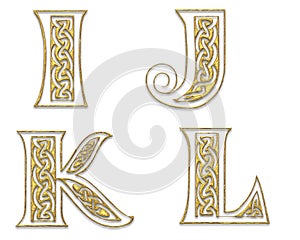 Golden Capital Letters 3