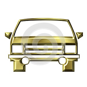 Golden car model