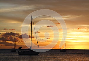 Golden Caribbean Sunset Cruise