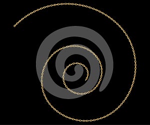 Golden Chain Collection - Line, Link and Broken Symbol of Security and Destruction