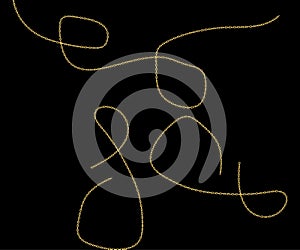 Golden Chain Collection - Line, Link and Broken Symbol of Security and Destruction