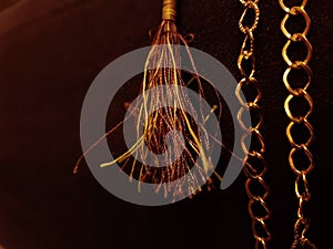 Golden chains and threads photo