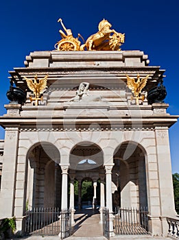 Golden Charriot Parc de La Ciutadella Barcelona photo