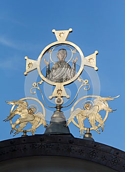 Golden cherubim Church of St. Andrew in Kiev