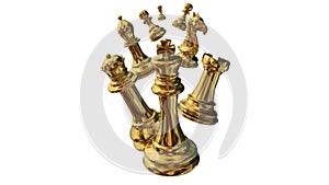 Golden chess rank all pawns iaolated