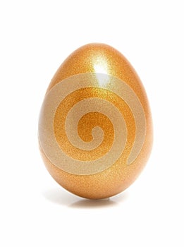 Golden chicken easter egg