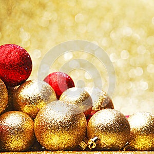 Golden Christmas ball